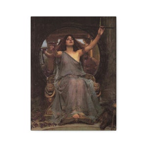 The Cup of Circe Canvas Print 12x16 image 1