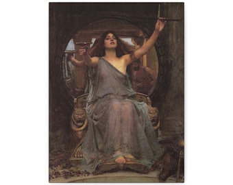 The Cup of Circe Canvas Print 12"x16"