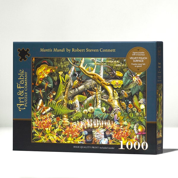 Mantis Mundi; quebra-cabeça Velvet-Touch de 1000 peças da RS Connett