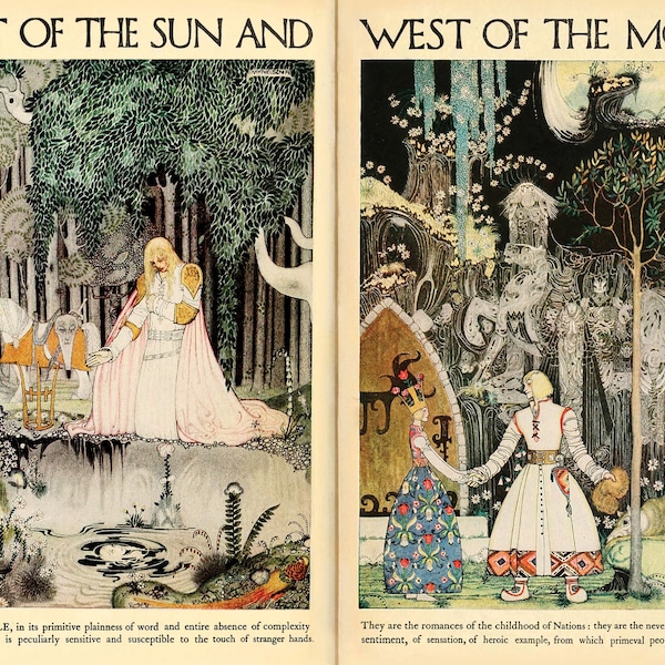 à l'est du soleil et à l'ouest de la lune ; Puzzle de 500 pièces par Kay Nielsen