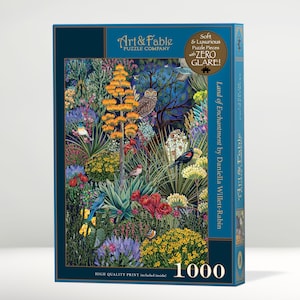 Tierra de encanto; rompecabezas de 1000 piezas con tacto aterciopelado que presenta el arte de Daniella Willett-Rabin