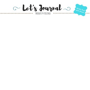Let's Journal | Blank | Bullet Journal Printable | One Pager Download & Print |