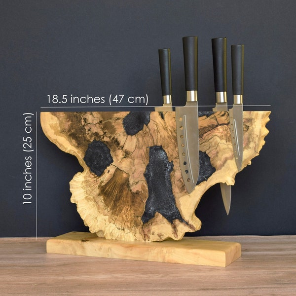 Wood Knife Block Etsy