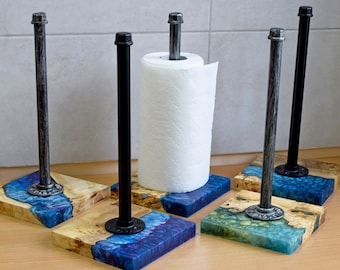 Industrial Rustic Urban Pipe Paper Towel Holder,hand towel holder,towel rack,napkin paper towel holder,housewarming gift,kitchen roll holder