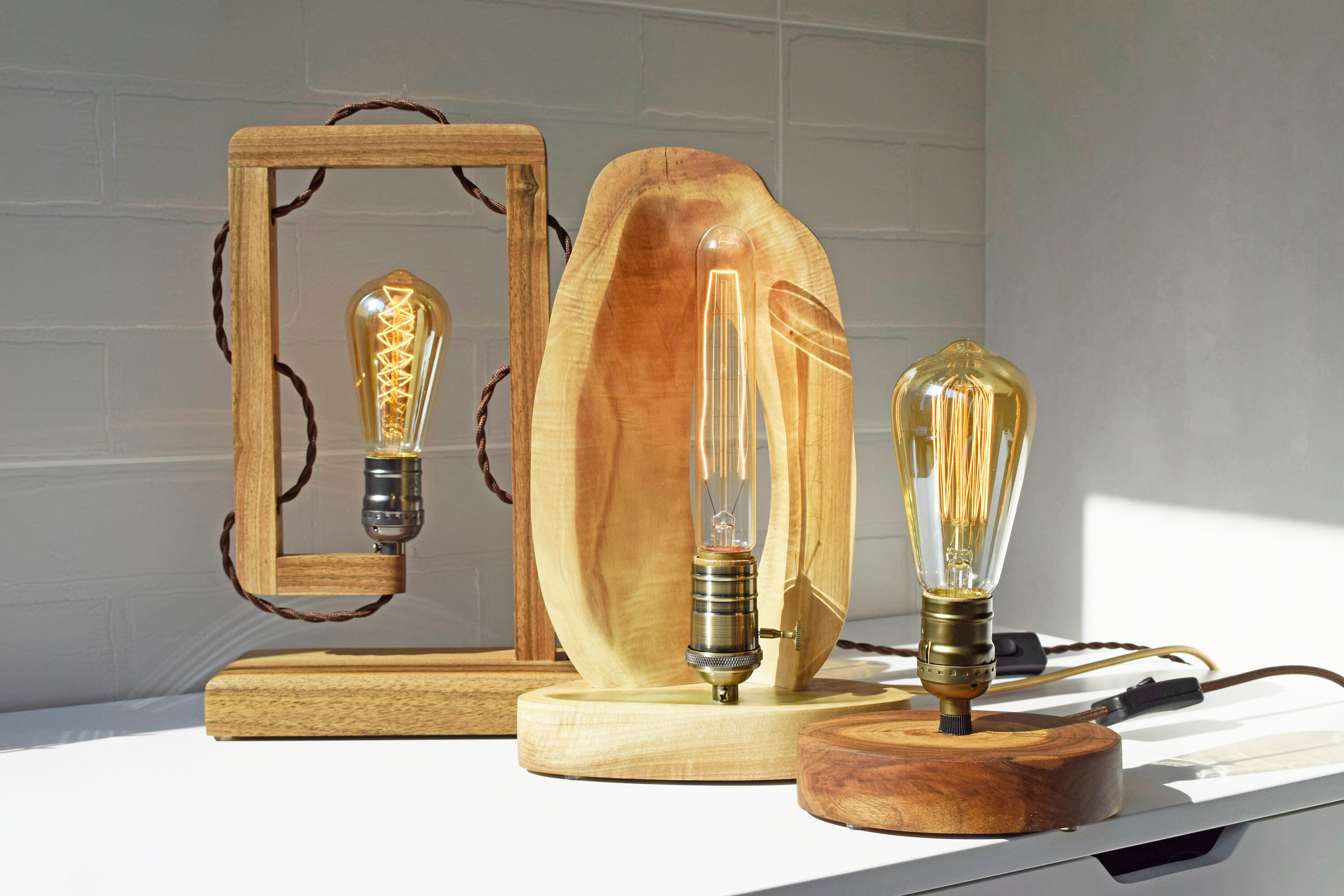 Epoxy Wood Lamp Epoxy Resin Wood Lamp Solid Wood Lamp Etsy