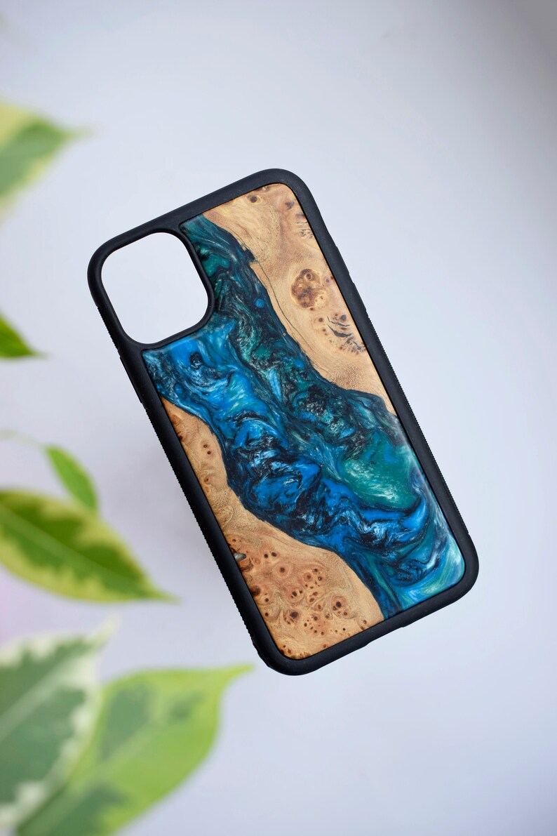 IPhone 11 Wood Resin Case Custom epoxy wood phone case Wood Etsy