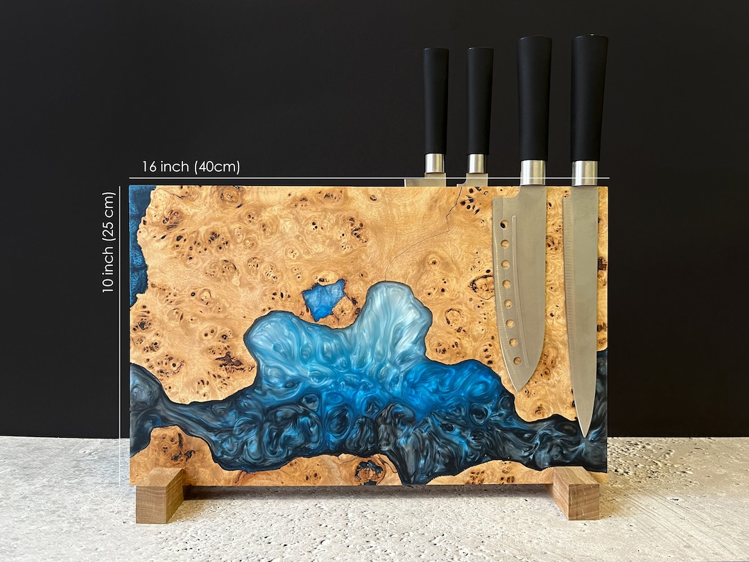 Wooden Knife Knife Holder,epoxy Resin Wood