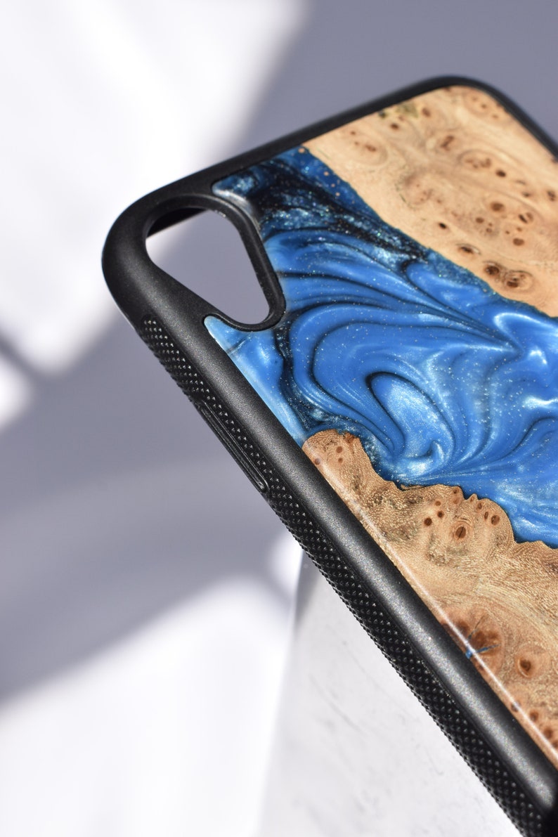 Wood Resin Phone Case Epoxy Wood Case Cover iPhone 7 8 plus Etsy