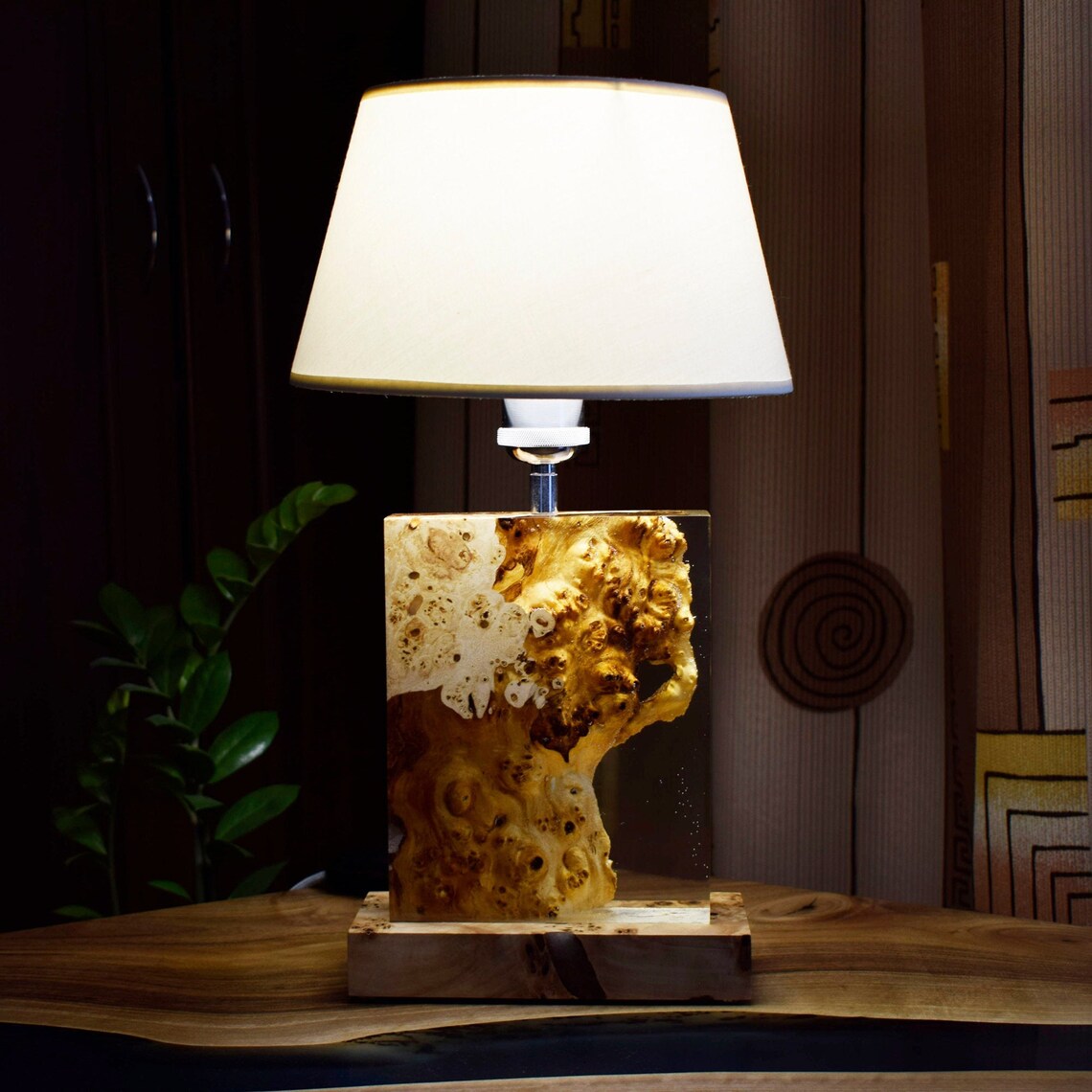 Epoxy LampDesk LampResin LampEpoxy Night Lampbedside Etsy