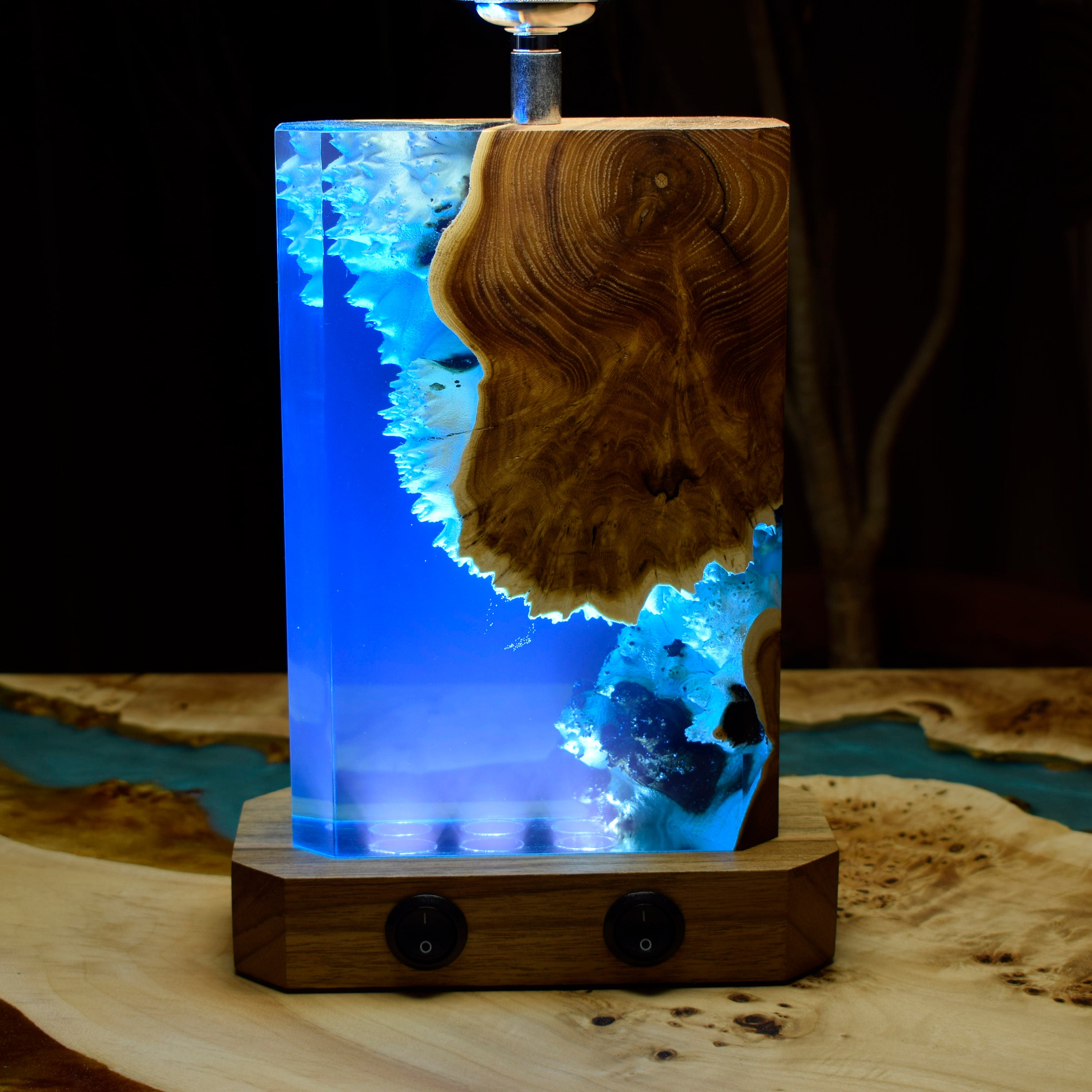 Epoxy LampResin LampNight Light Lamp Epoxy Resin Etsy