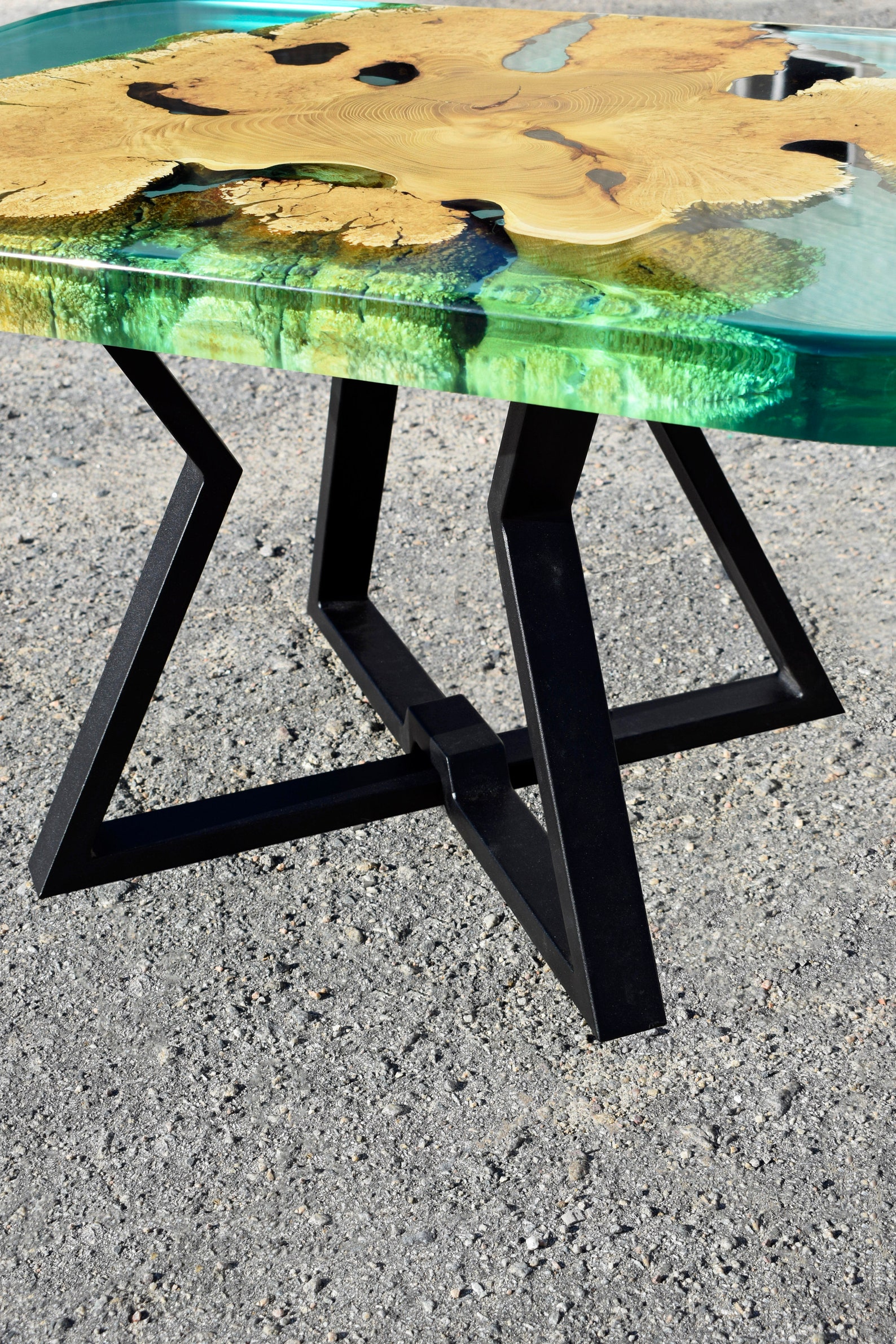 Live Edge Resin Coffee Tableside Tableend Tablewood Coffee Etsy