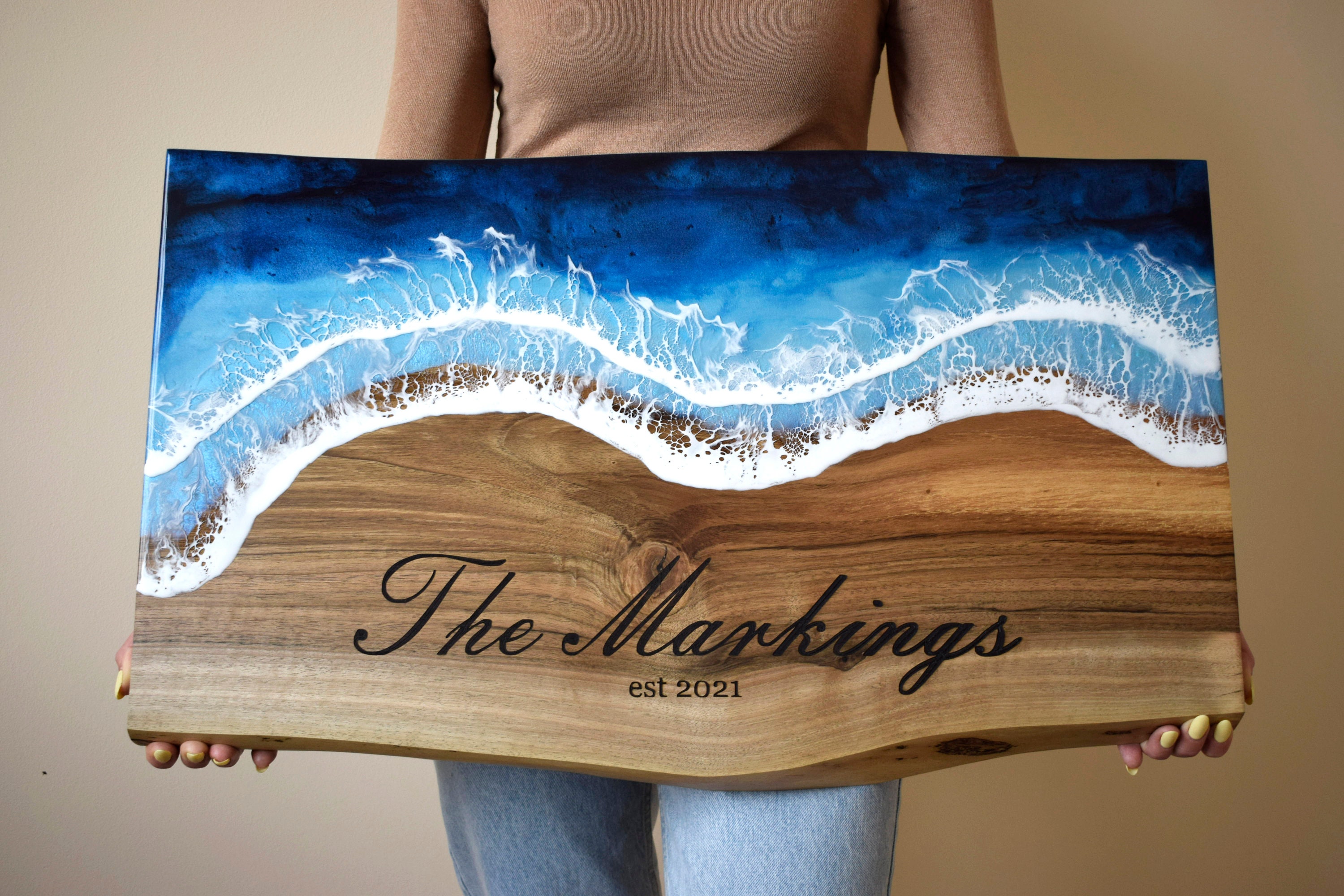 Large 27x16 Personalized Wood Wall Artfamily Name Etsy