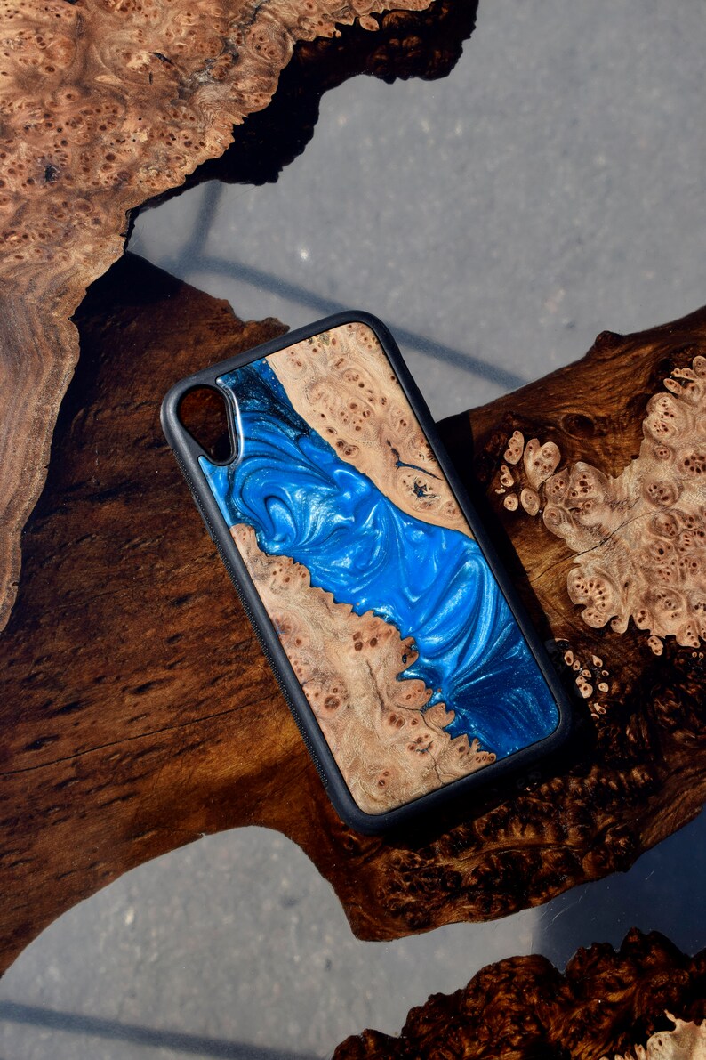 Wood Resin Phone Case Epoxy Wood Case Cover iPhone 7 8 plus Etsy