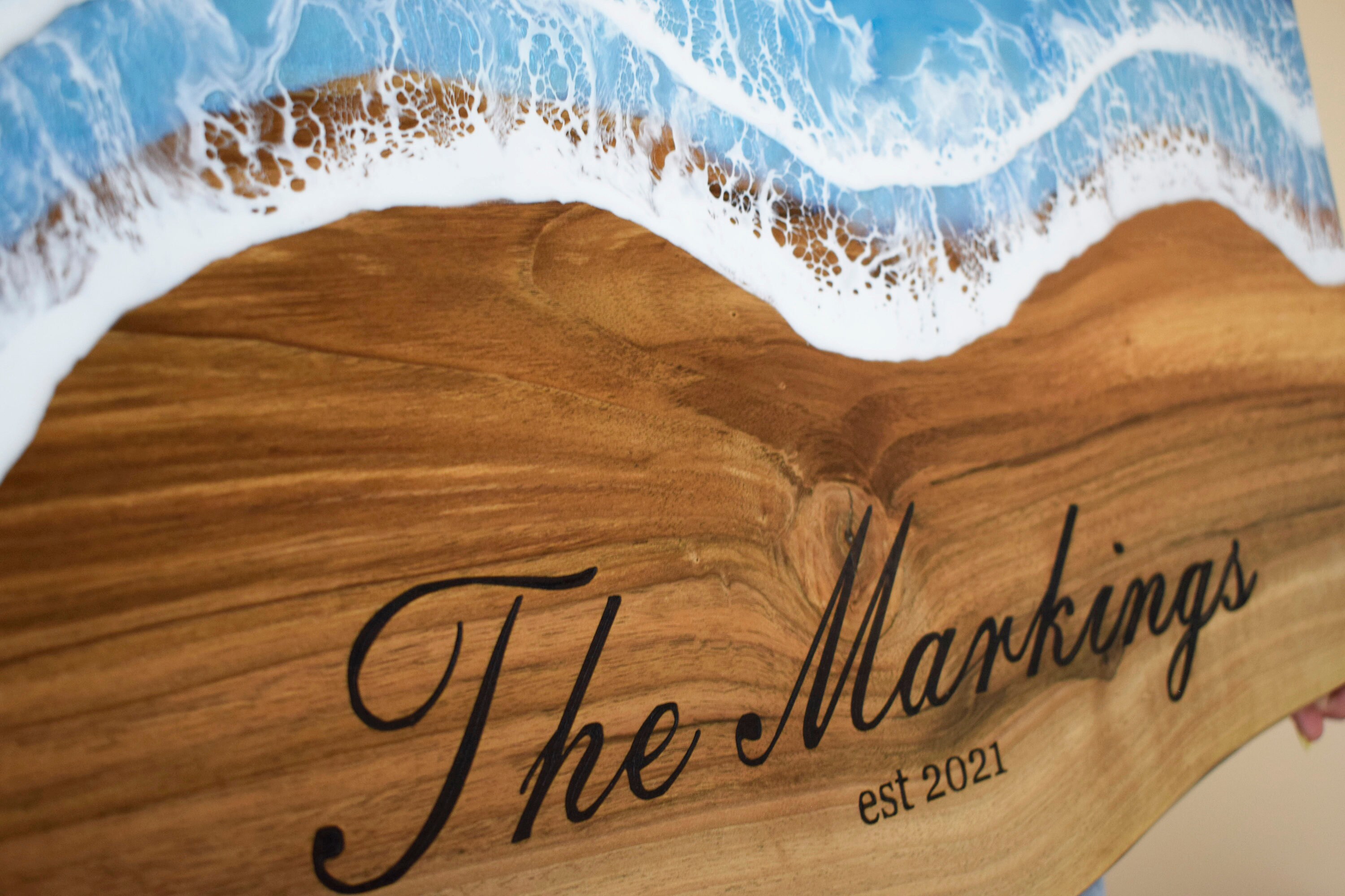 Large 27x16 Personalized Wood Wall Artfamily name Etsy