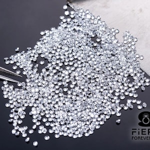 0.80mm to 4mm Full White D Color Small Round Brilliant Diamond Cut Loose Moissanite For Ring, Earring, Jewellery Making (Wholesale Price)