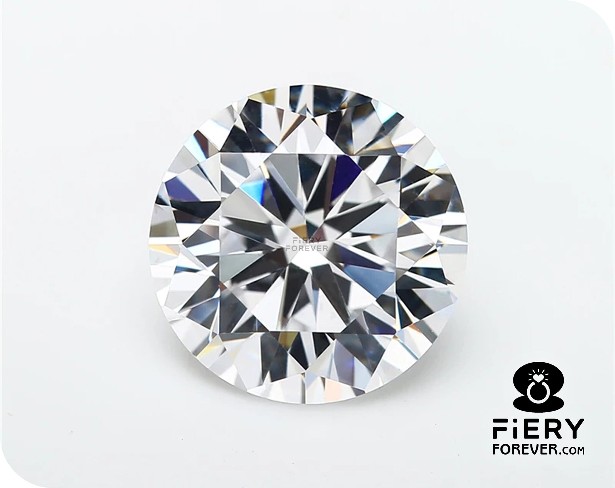 0.25 Carat Near White Round Moissanite – Lab-Created, Excellent Cut, 4.5mm, Loose Gem