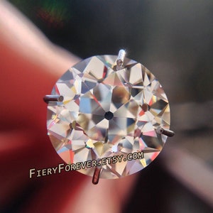 4.00mm - 15.00 mm Old European Cut Colorless Moissanite | Round OEC Loose Moissanite | Old Cut | Heritage Cut Moissanite | Vintage OEC Cut