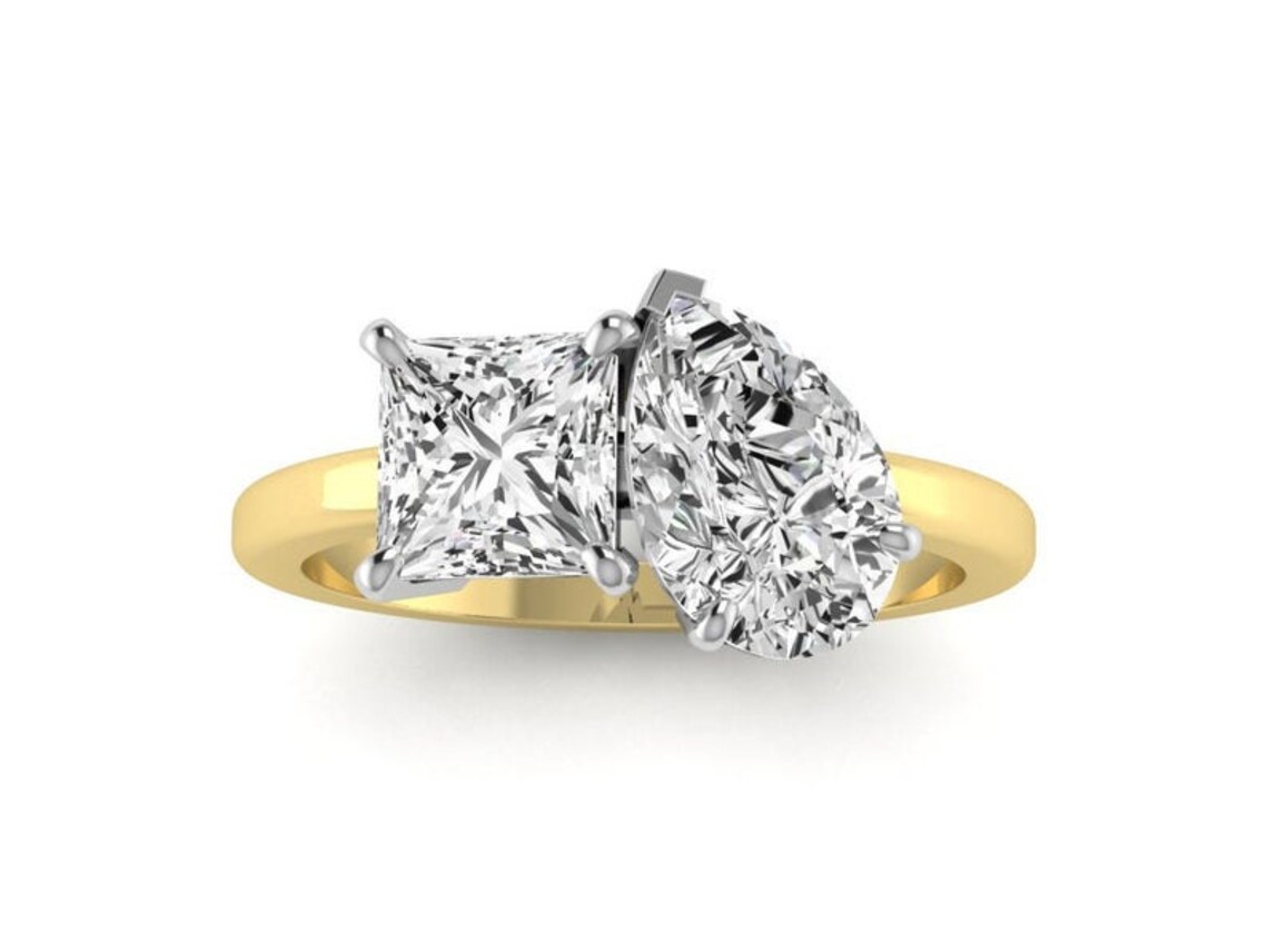 Emily Ratajkowski Celebrity Engagement Ring with Full White | Etsy