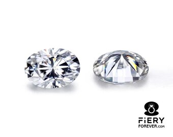 Elegant Oval Brilliant Cut Loose Moissanite: 0.05 To 45 Carat Colorless Moissanite For Solitaire Ring, Stone For Jewelry (3x2mm To 19x15mm)