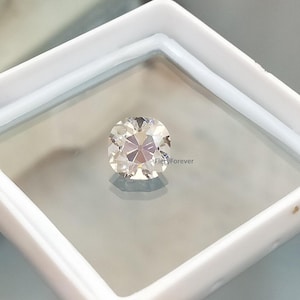 1 To 8.50 Carat Full White Old Mine Cushion Cut Loose Moissanite, Antique Handcrafted Moissanite For Vintage Ring, Loose For Solitaire Ring