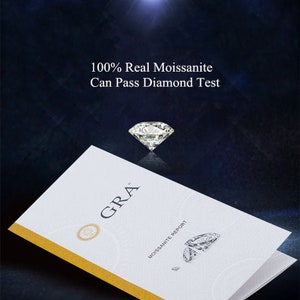 GRA Certified D Color 6.5 mm Colorless White Round Loose Moissanite For Ring, Earring, Pendant || High Quality Moissanite || Jewelry Making