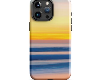 Abstract Wave phone case, Ocean iphone case, Ocean sunset phone case