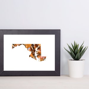 Maryland Map Art, Maryland Print, Maryland Decor, Maryland State Print, Wall Art, Home Office Decor, Maryland Office Decor, Printable Art