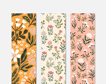 Spring Equinox Bookmark Pack | Handmade Floral Bookmark | Book Lover Gift | Illustration | Iz Ptica