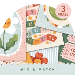 Set di 3 stampe artistiche – Arte murale boho per la cameretta dei bambini – Stampe personalizzabili per la cameretta dei bambini – Decorazioni per la sala giochi – Scegli i tuoi design preferiti – Mix & Match