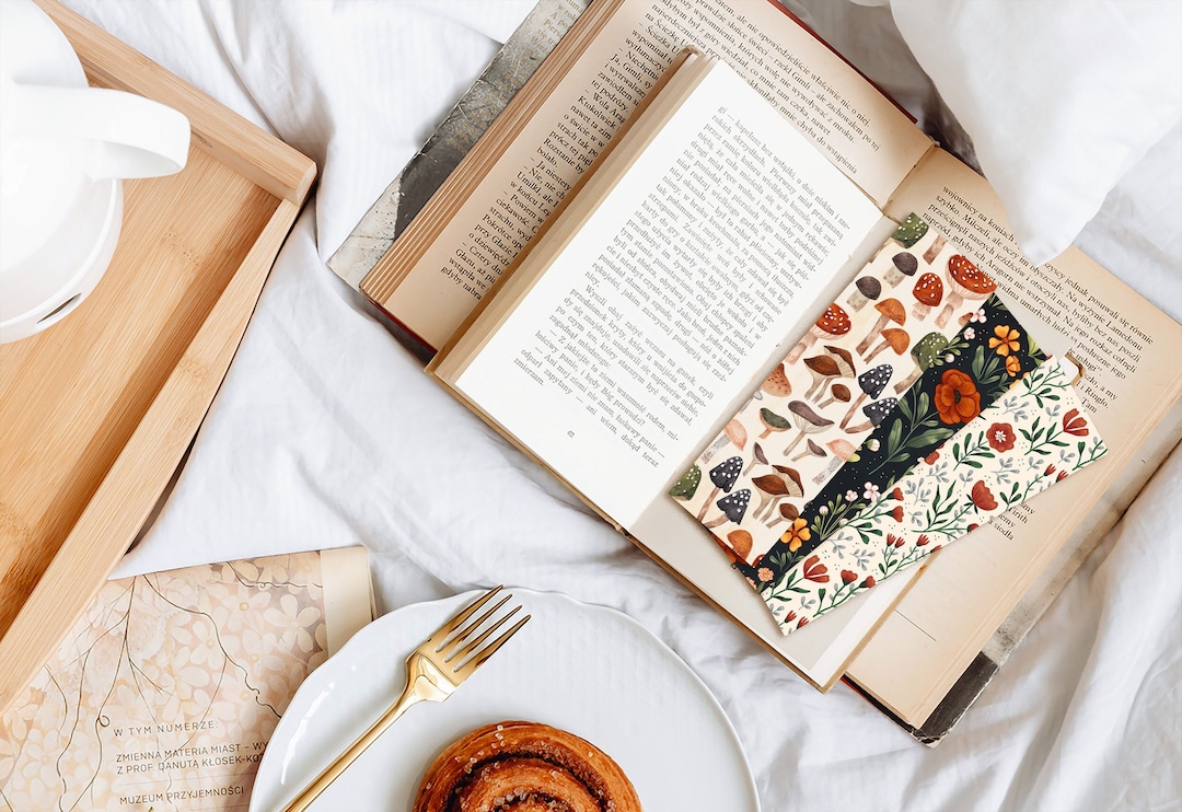 Scarlet Delight Bookmark Pack | Handmade Floral Bookmark | Book Lover ...