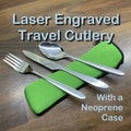 Personalised Laser Engraved Travel Cutlery Set