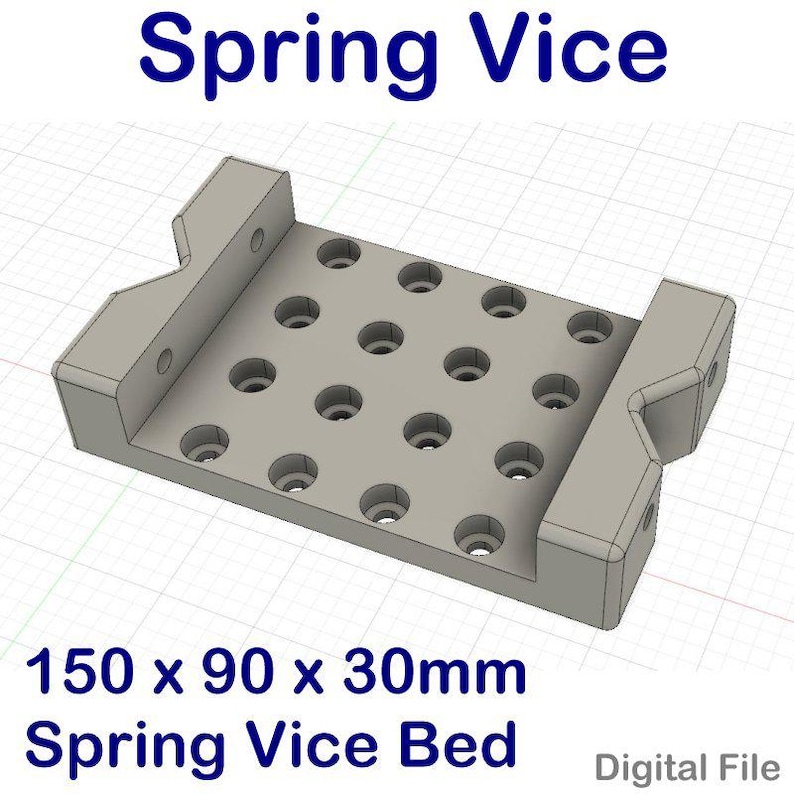 Spring Vice | 3D Printable Work Holding Vice | Modular Bench Clamp ...