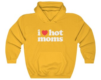 I Love Hot Moms Sweater | Etsy