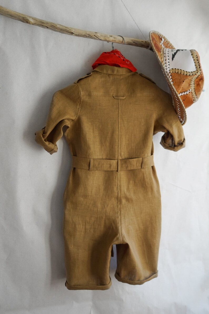 Baby safari outfit with long sleeves Safari outfit baby boy Etsy