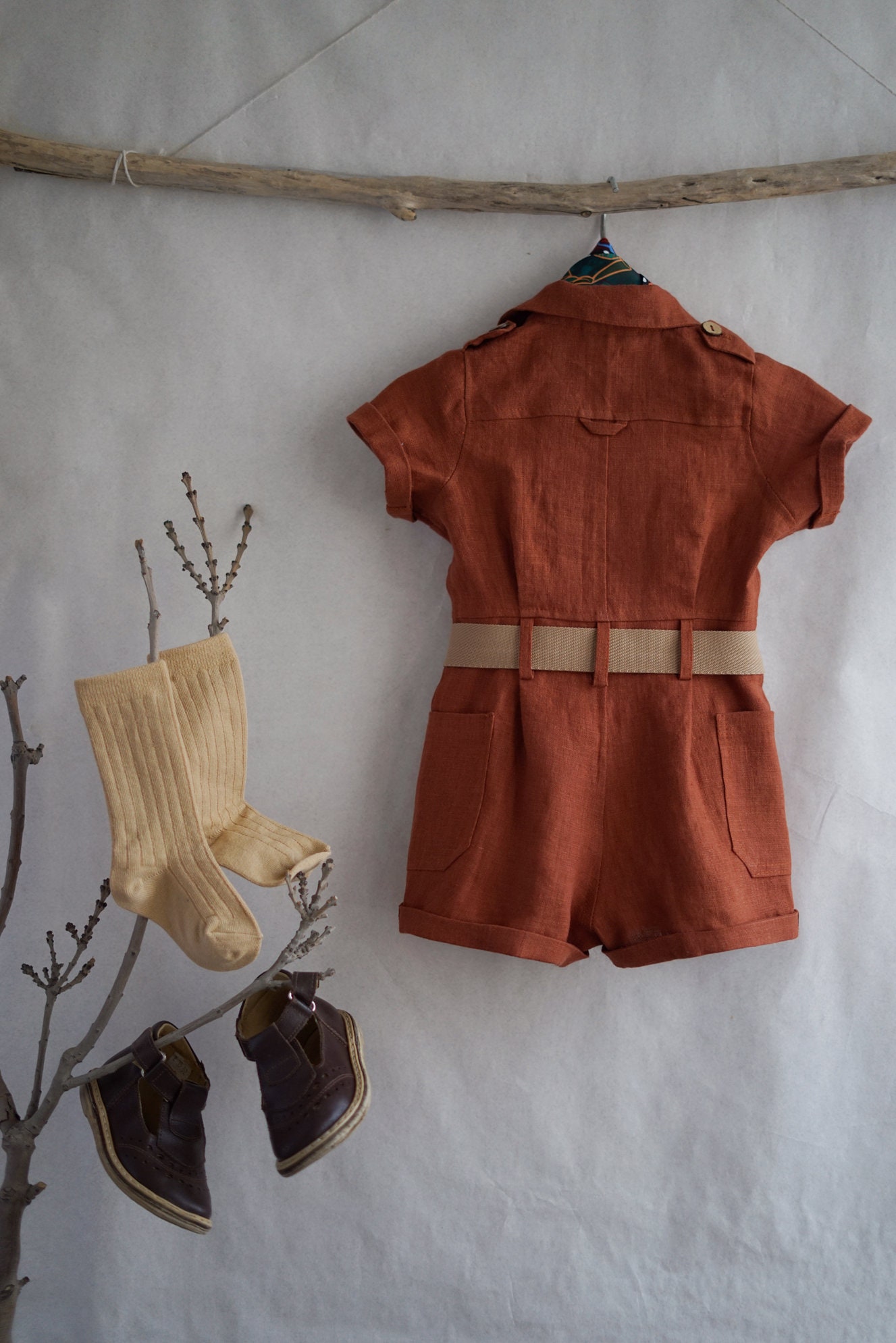 Baby safari suit with beltsafari birthday theme jumpsuit for Etsy