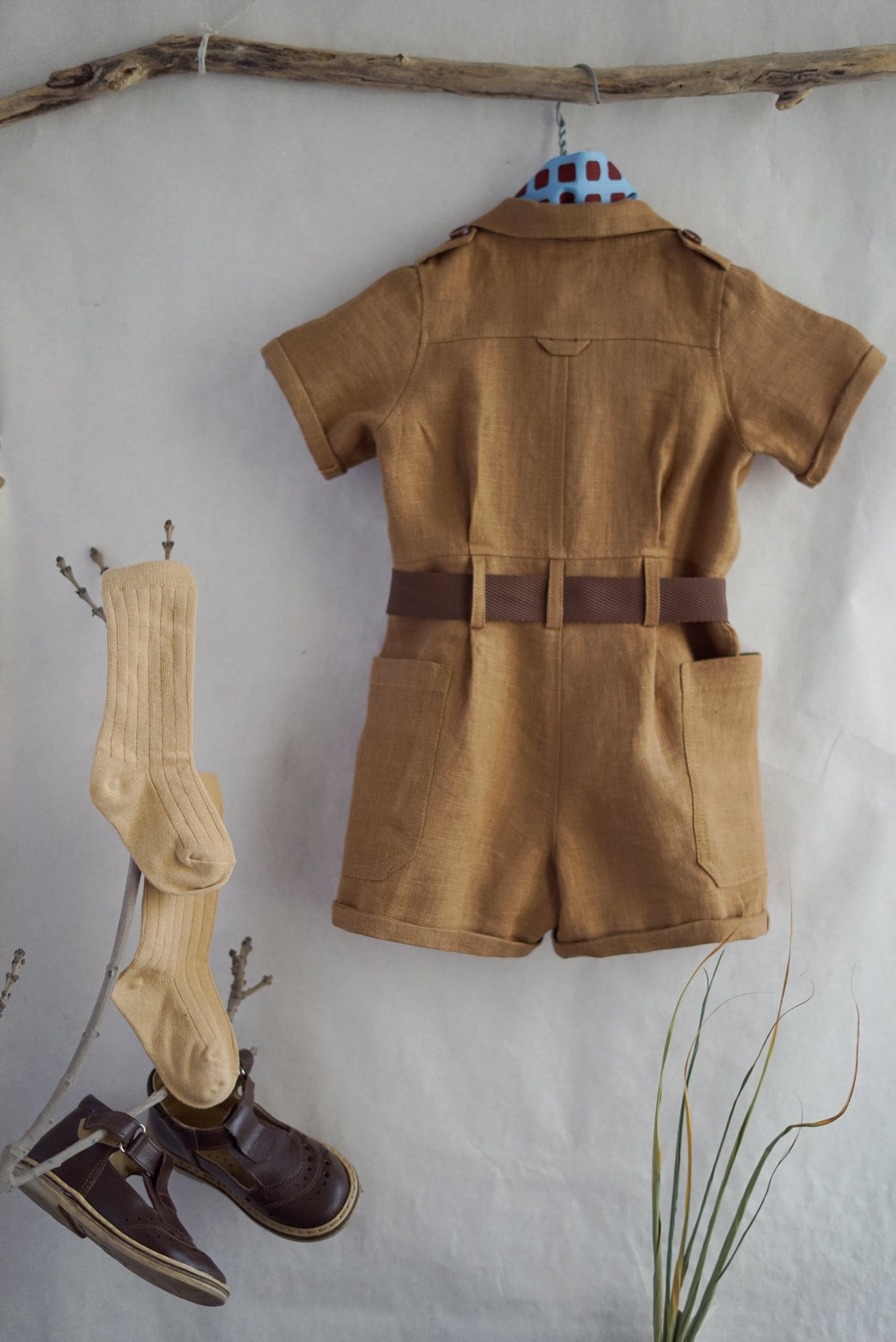 Baby Safari Anzug mit Gürtel Jumpsuit zum Geburtstag Safari Etsy