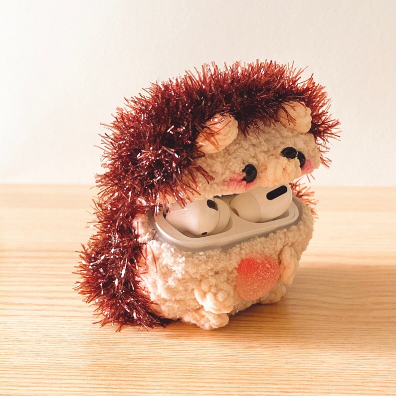 Hedgehog Airpods Case Crochet Airpod Pro Knitted Skin Custom Etsy
