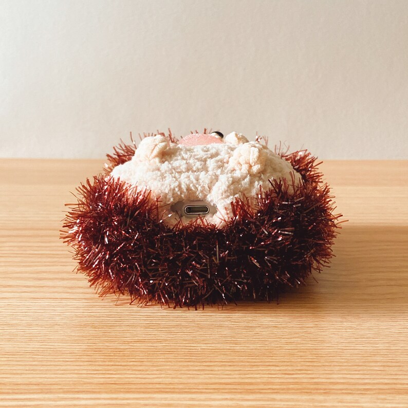 Hedgehog Airpods Case Crochet Airpod Pro Knitted Skin Custom Etsy