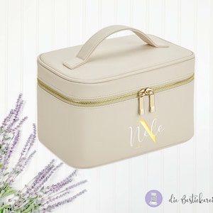 Beautycase mit Namen| Make-up Tasche | Schminktasche | Beauty Bag |  personalisierte Kosmetiktasche