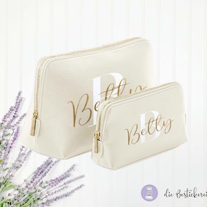 Kosmetiktasche, Make-up Täschchen, Schminktasche, Beauty Bag, personalisiert