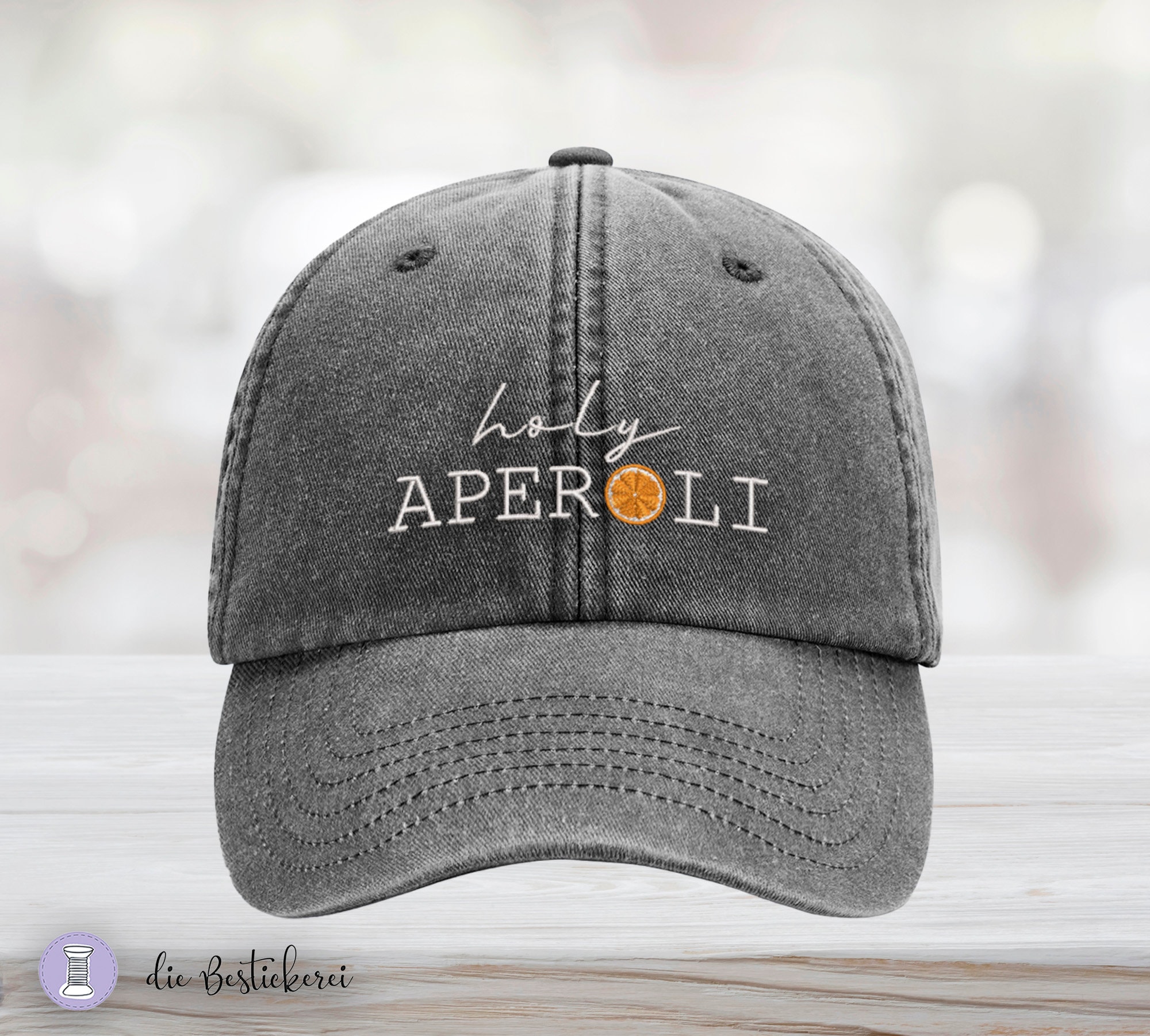 CL&MH Embroidered Aperol, Beautiful Bob, Aperol Gift, Women, Men, Bob