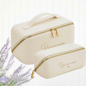 Neues Modell Kosmetiktasche mit Namen Make-up Tasche Schminktasche Beauty Case Beauty-Set personalisiert Bild 3