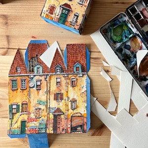 Case di carta in miniatura - Confezione da 5
