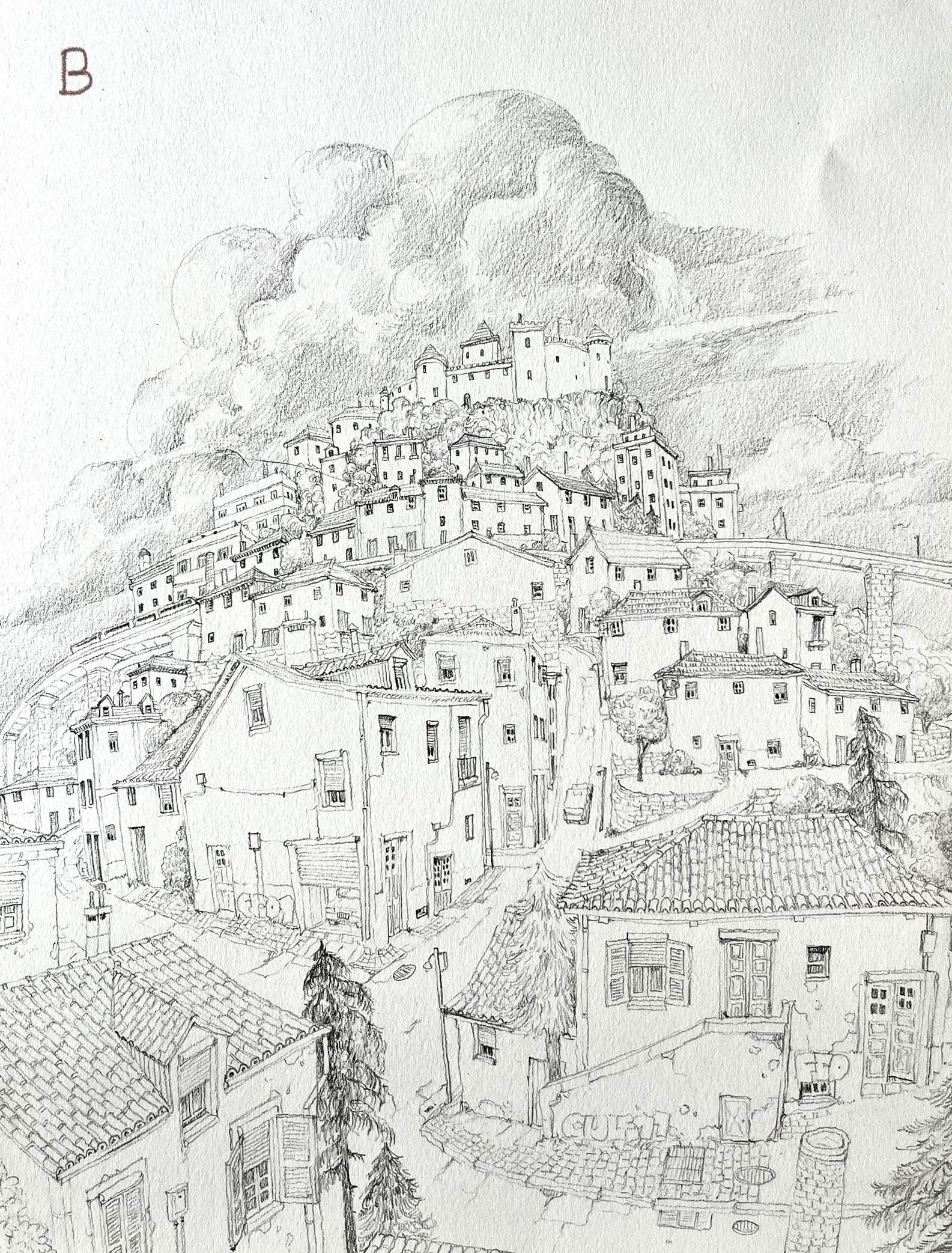 オリジナルの鉛筆スケッチ - Etsy 日本