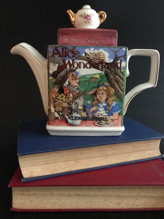 Sadler Alice in Wonderland Tea Pot Etsy UK