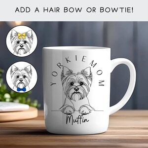 Mug-Tastic Tazza In Ceramica Yorkshire Terrier (Yorkie) - 312ml, Decorata A Mano In Inghilterra - 2