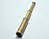 Personalized Solid Brass Telescope Vintage Telescope with Laser Engraved Personalized