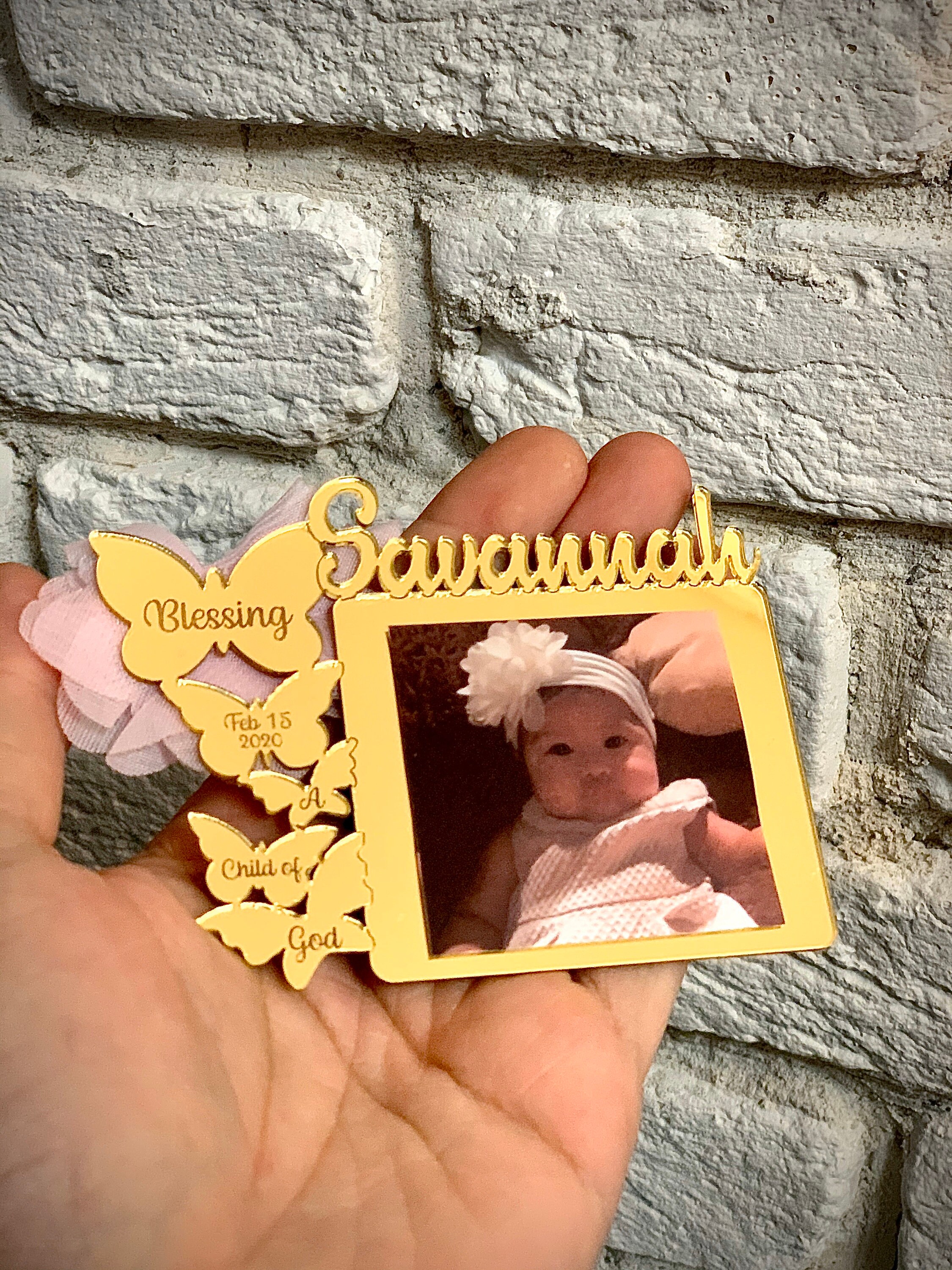 Personalized Baby Picture Frame 10 Pcs Birth Announcement Etsy