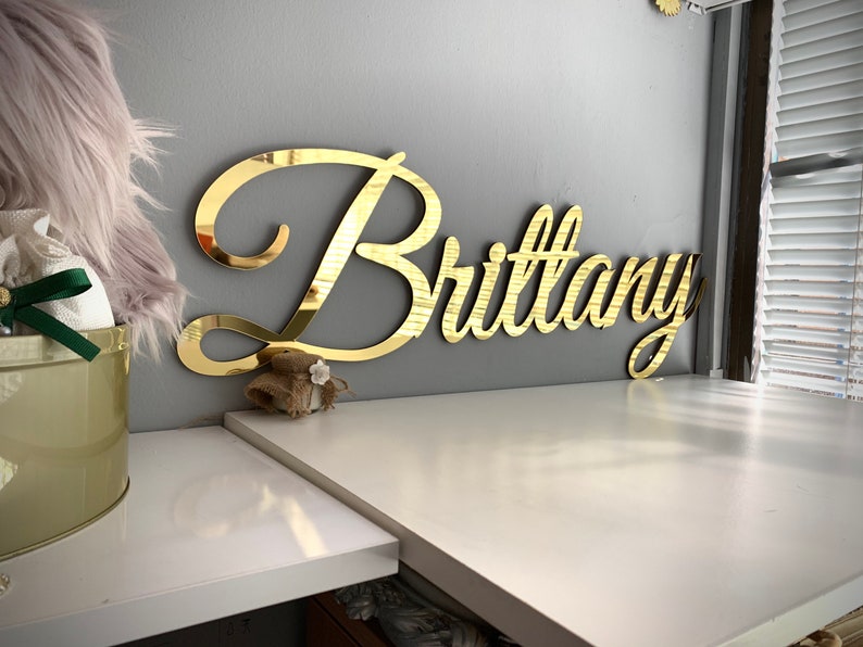 Personalized Acrylic Name Laser Cut Name Wall Acrylic Etsy