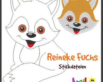 Stickdatei Set Reineke FUCHS / embroidery set fox